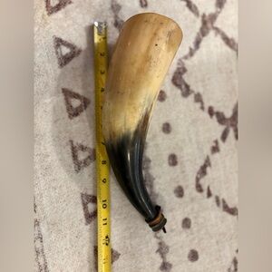 Vintage Polished Bull horn/dog caller /farmhouse decor